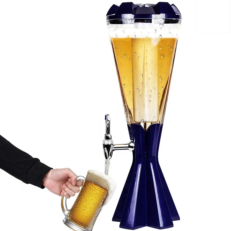 

Wine Dispenser Beverage Dispenser Custom Branded 3 Liters Beer Tower High Quality Tabletop Beer Tower