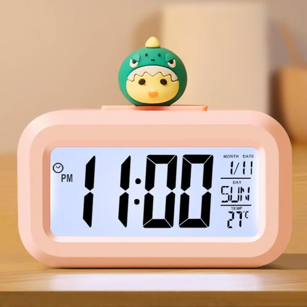 Music Cartoon Time Management Calendar Stopwatch Date Countdown Timer Reminder Digital Table Clocks Desktop Alarm Clock