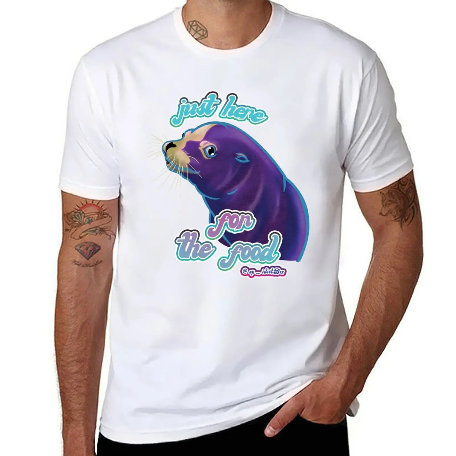 

Just Here for the Food T-Shirt t shirt man designer mens graphic t shirts t shirts for man graphic tees T-Shirt