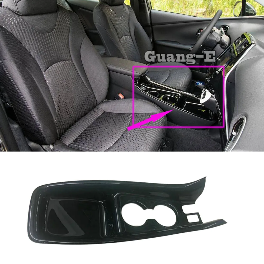 

For Toyota Prius PHV 2017 2018 2019 2020 Car Stick Inner Middle Front Shift Stall Paddles Cup Lamp Frame Trim Hoods 1PCS