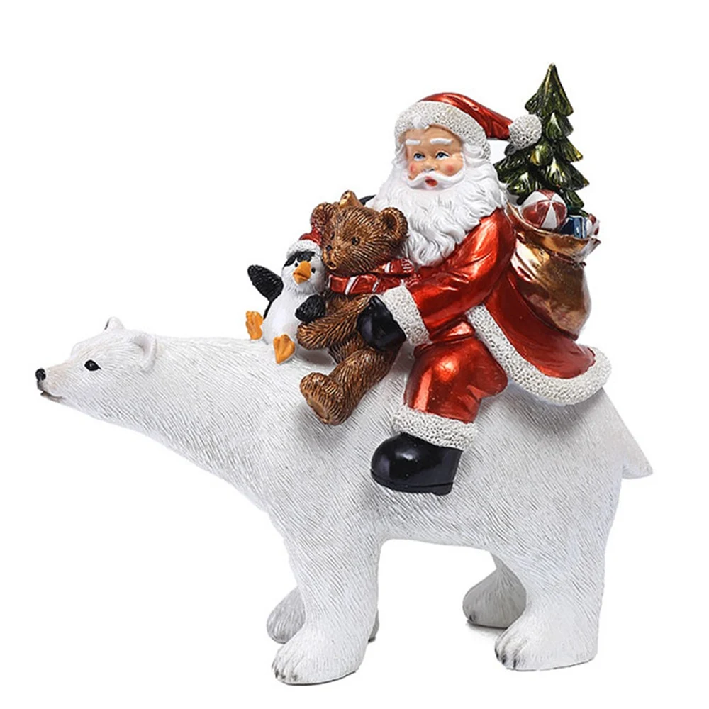 

Christmas gift bags Santa Claus resin living room decorations Statue Sculpture Figurine Nordic Room Home Decor Decoration Desk