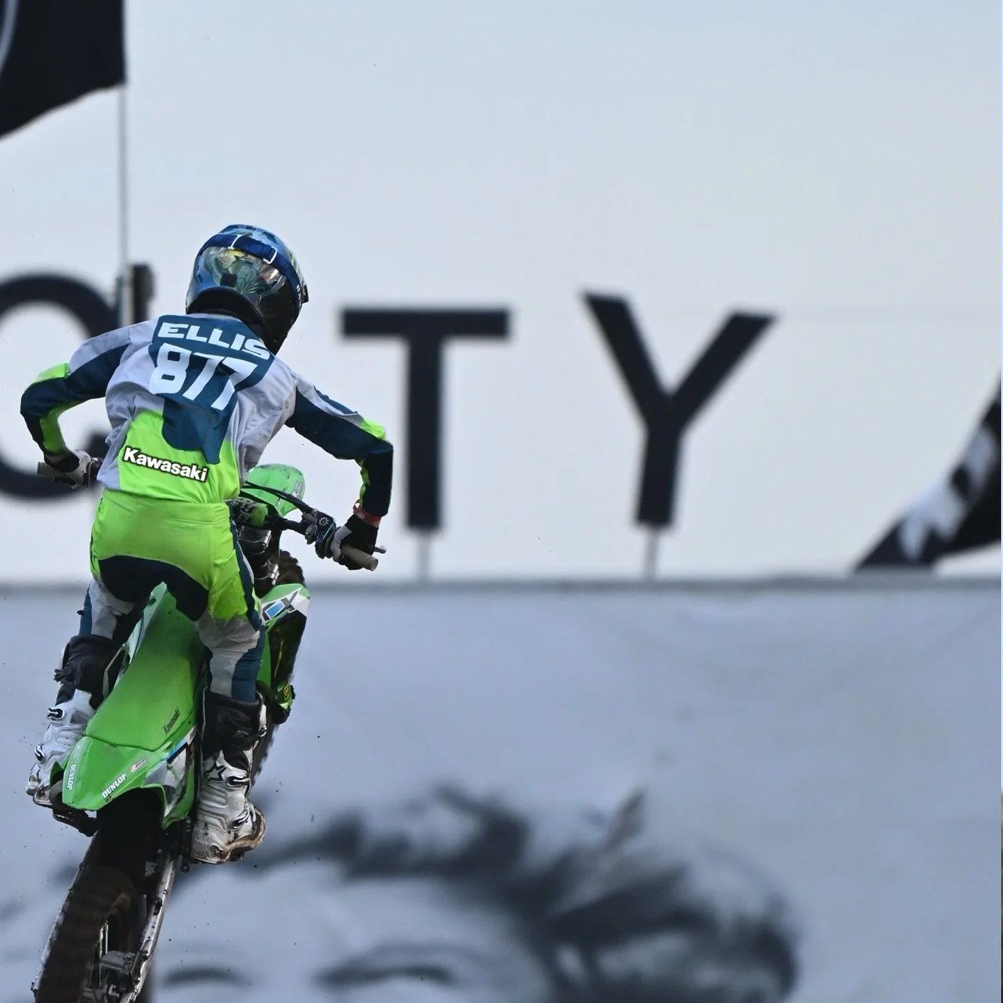 

Kawasaki #877 Adam Ellis Men's Motocross Jersey Fast Dry Breathable Racing Shirt Comfortable Off-Road Moto Top for Summer Riding