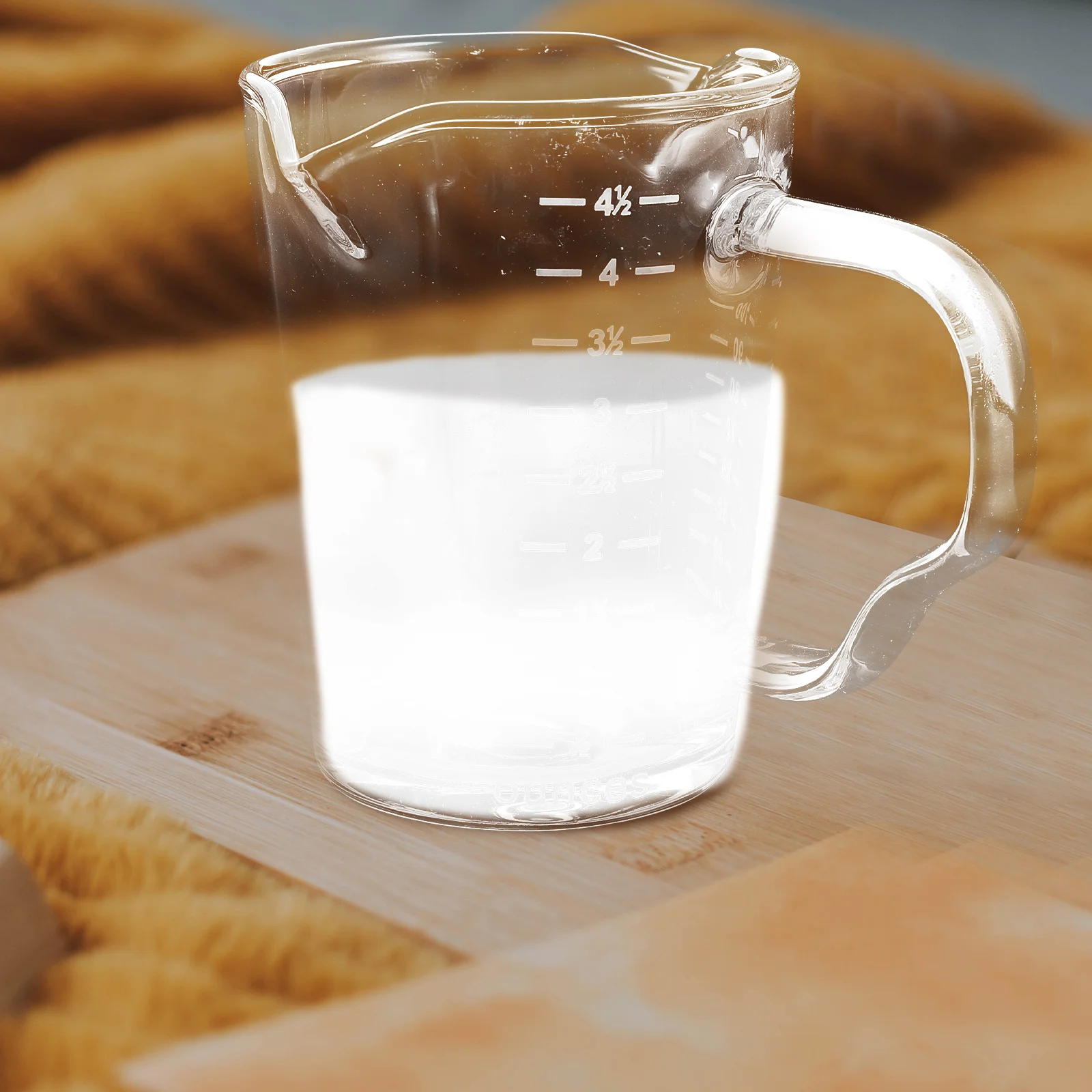 

High-Grade Glass Espresso Cup Multi-Function Milk Container Smooth Surface Heat-Resistant Home Hotel Restaurant Use