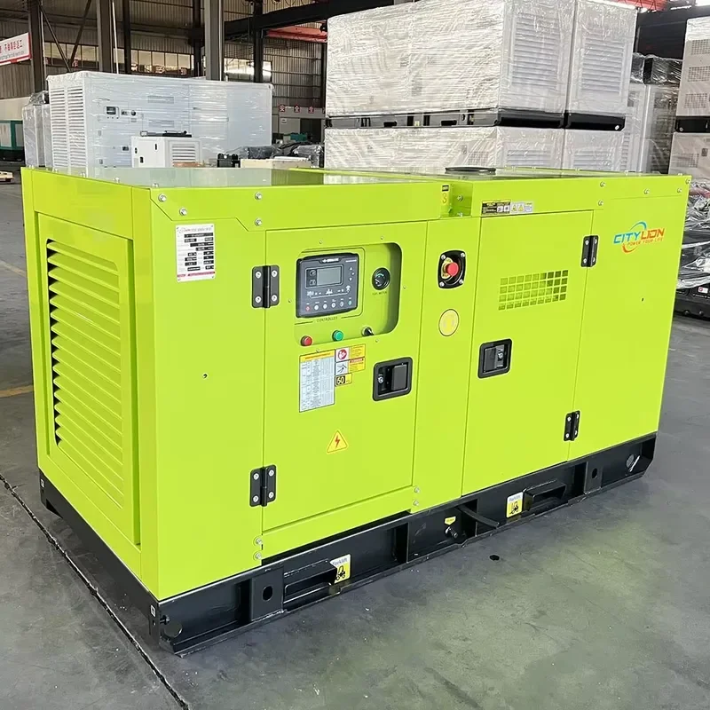 CITY LION GFS-C33 20kw 30kw 40kw 50kw Silent Generator Set with Auto Start Remote Start Open Frame ATS for Sale