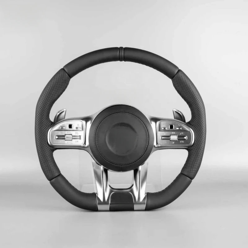 

Руль из натуральной кожи и карбона для C300/E63/W222