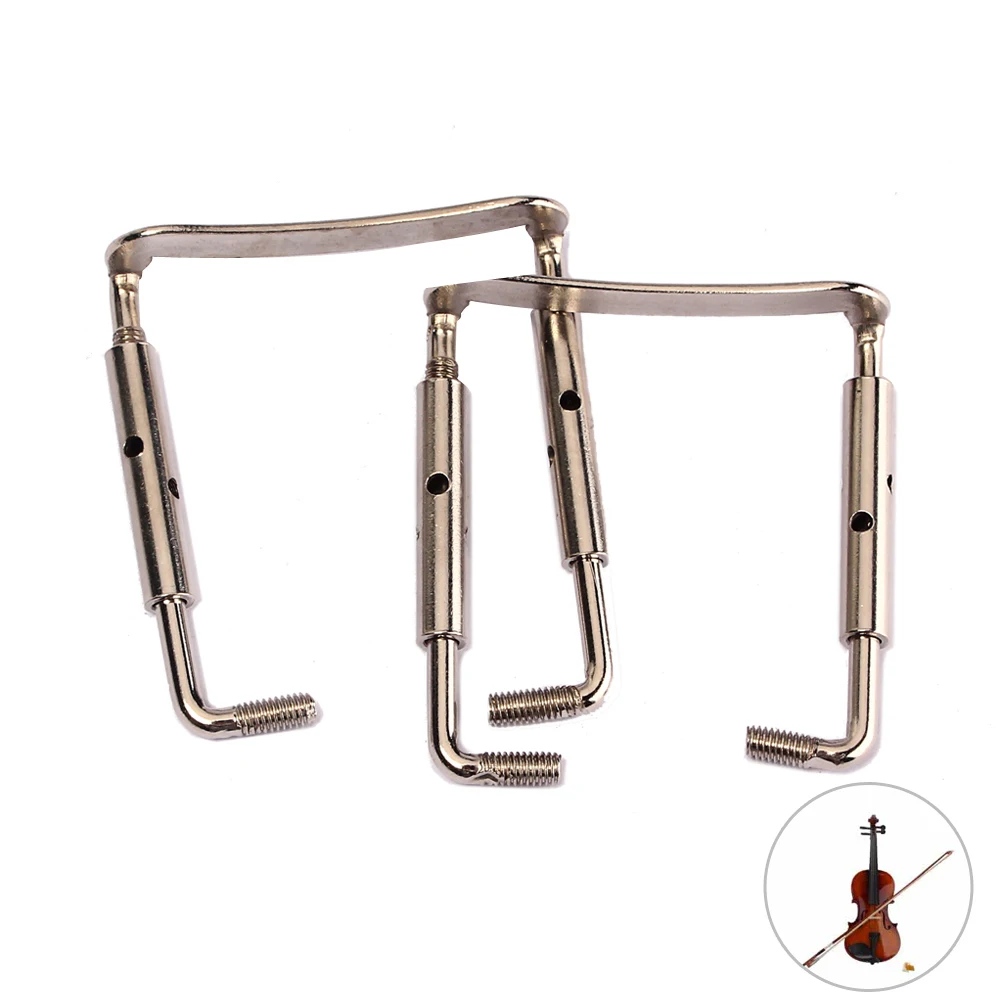 

2Pcs Violin Chinrest Screws Plated Durable Replacement Parts 44 Size Easy Install Longevity Violin Chin Rest Screws