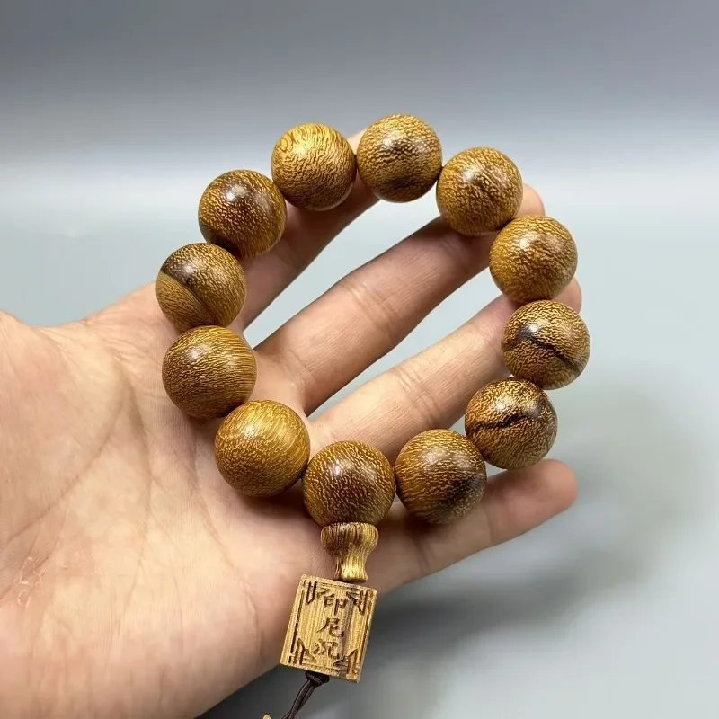 Handmade agarwood bead bracelet with natural aroma, the perfect gift for men