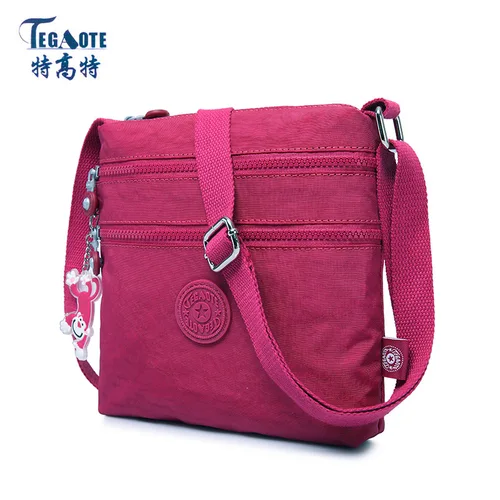 Imagen 2 del producto Tegaote, bolso de mensajero para mujer, bolsos de hombro tipo bandolera de nailon para mujer, bolsos de moda para mujer, bolso escolar, bolso principal, bolsa