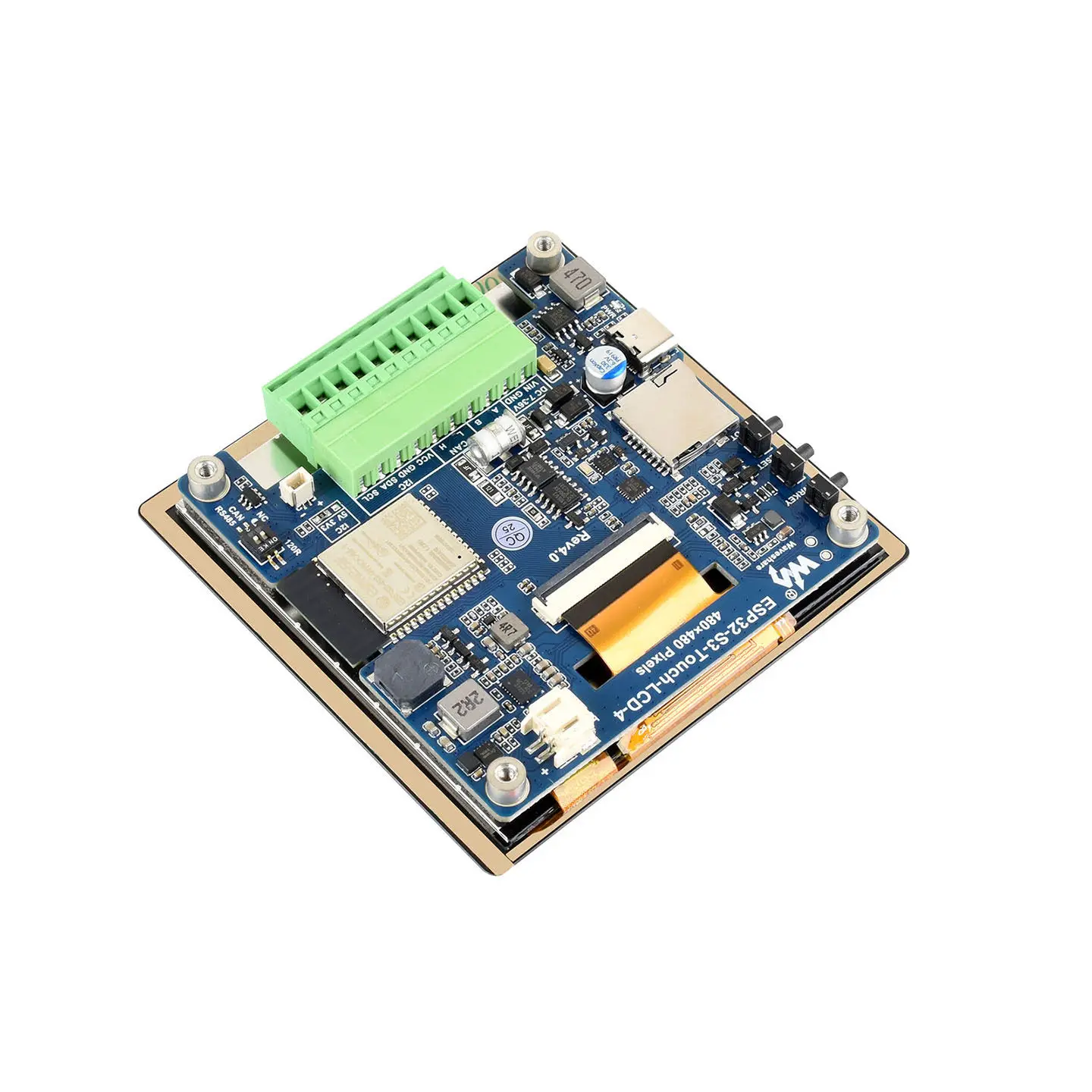 ESP32 S3 Development Board with 4-inch LCD Touch Screen, Wi-Fi & Bluetooth Enabled, LVGL Supported