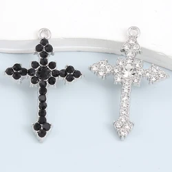 10pcs New Cross Charms Religious Y2K Style Fashion Pendants For Making DIY Jewelry Handmade Findings Accessories Necklace Crafts