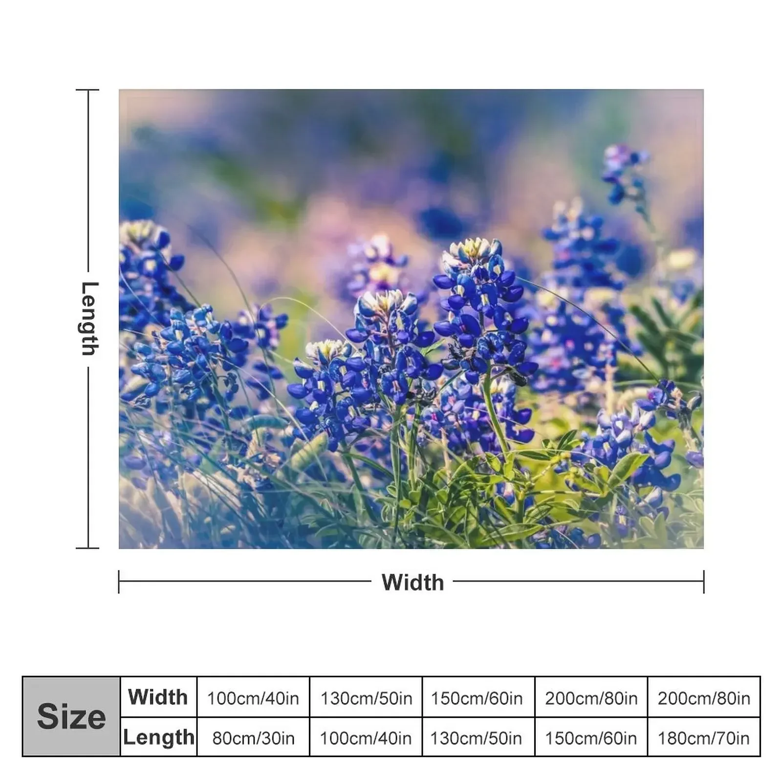 Texas Bluebonnets Throw Blanket Decorative Beds For Decorative Sofa Blankets