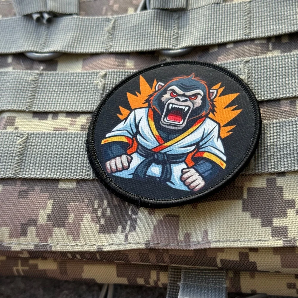 쉐브론 유도 몽키 모랄 배지 패치 전술 군사 장비 장식 - Patch Morale Tactical Military Hook Loop 리뷰 및 가격