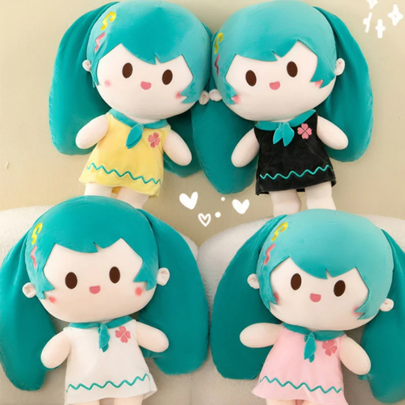 Hatsune Miku Plush Doll Anime Cute Girl Portable Decorate Cartoon Surrounding Pillow 22Cm Toy Doll Ornaments Gift