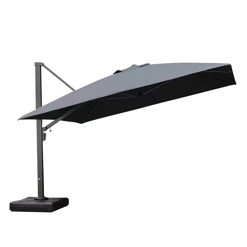 Customized Logo Sun Shade Parasol LED Cantilever Umbrella Garden Outdoor Patio Umbrella With Light Patio Umbrella With LED Light