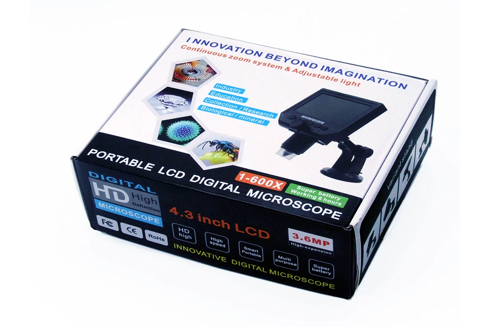 G1200 7-Inch Screen Digital Microscope With Adjustable Stand Electronics Repair Tool for Parameter Measuring Instruments