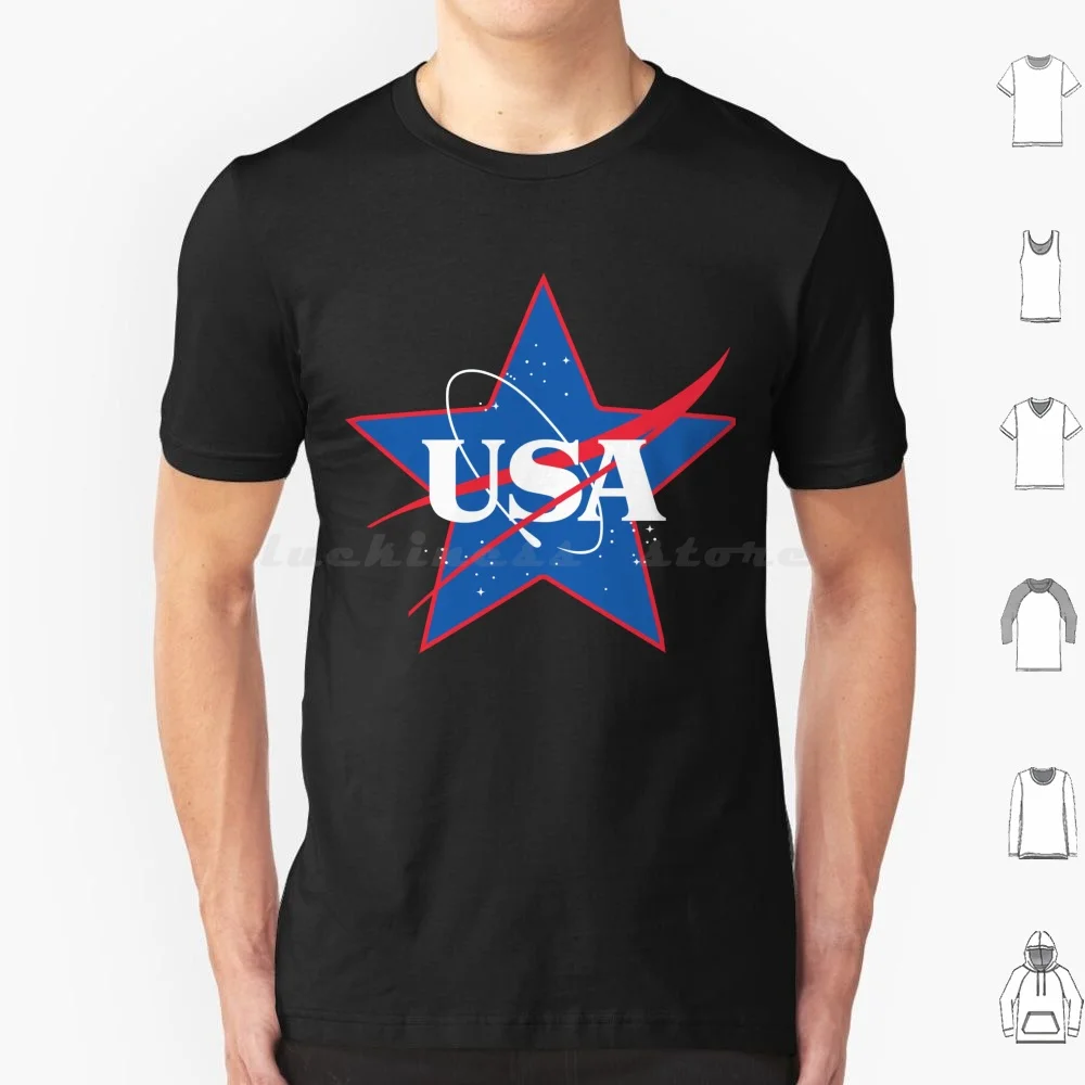 Usa Space T Shirt Big Size 100% Cotton America Usa July 4 4Th Of July Day