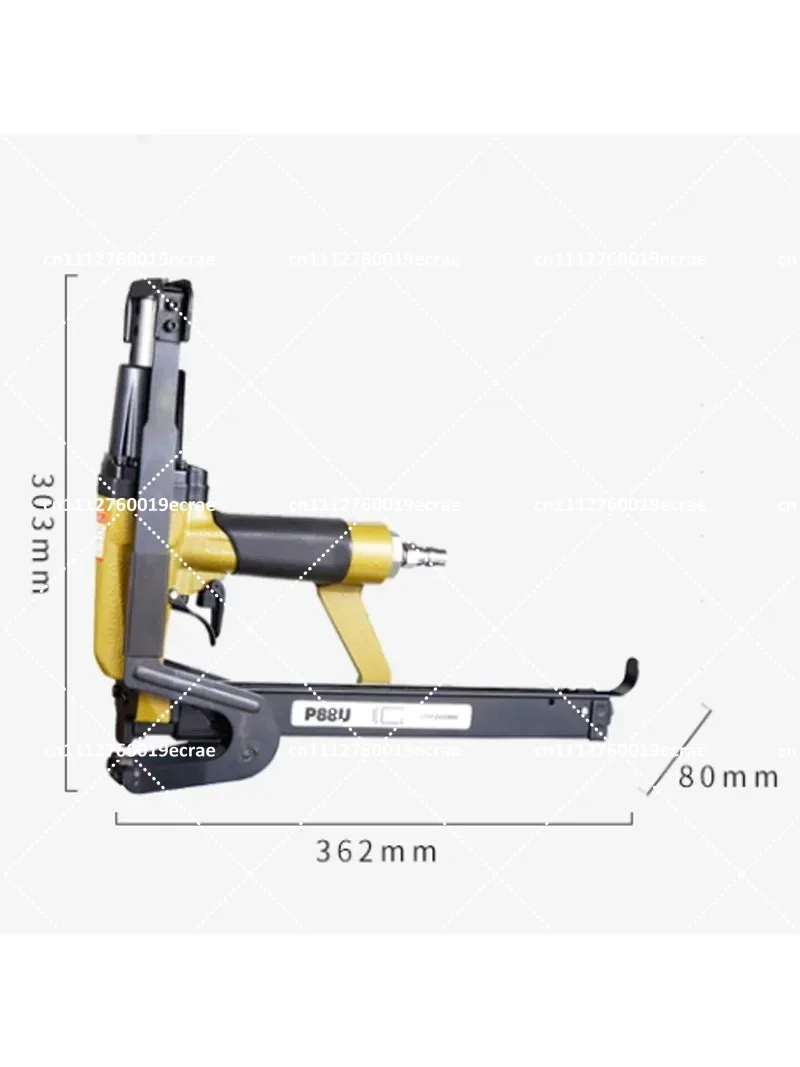 Pneumatic Nailing Gun Brown Chip Air Stapler for Sofa Cushion Cloth Blanket Woodworking Upholstery Tool