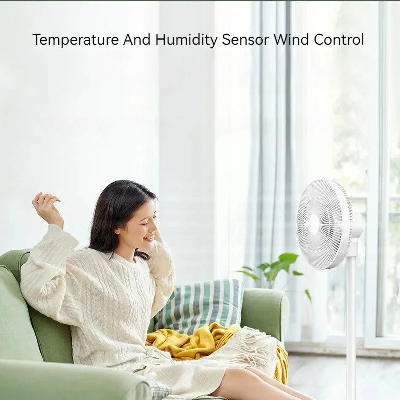 XIAOMI MIJIA DC Inverter Circulation Floor Fan Wireless Battery Version 100 Speed Wind Speed Air Conditioning Fan App Control