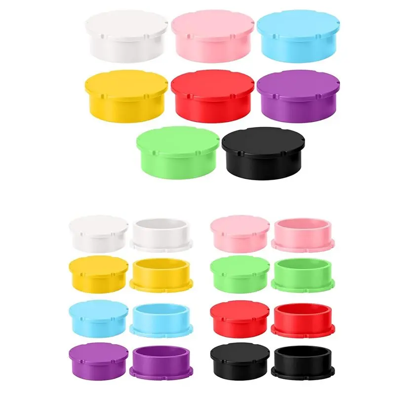 AB66-24Pack 3Ml 5-100Ml Vial Caps Glass Vials Protective Vial Lid Reusable Caps Covers Leak Cap Adapter Storage For 3Ml 5Ml 10Ml