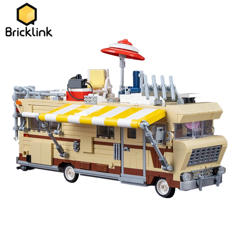 

Bricklink Ideas Technical Car Movie Walking Deads Camper Van Dale's RV Creative Expert Bricks Set Building Blocks Kid Toys Gift