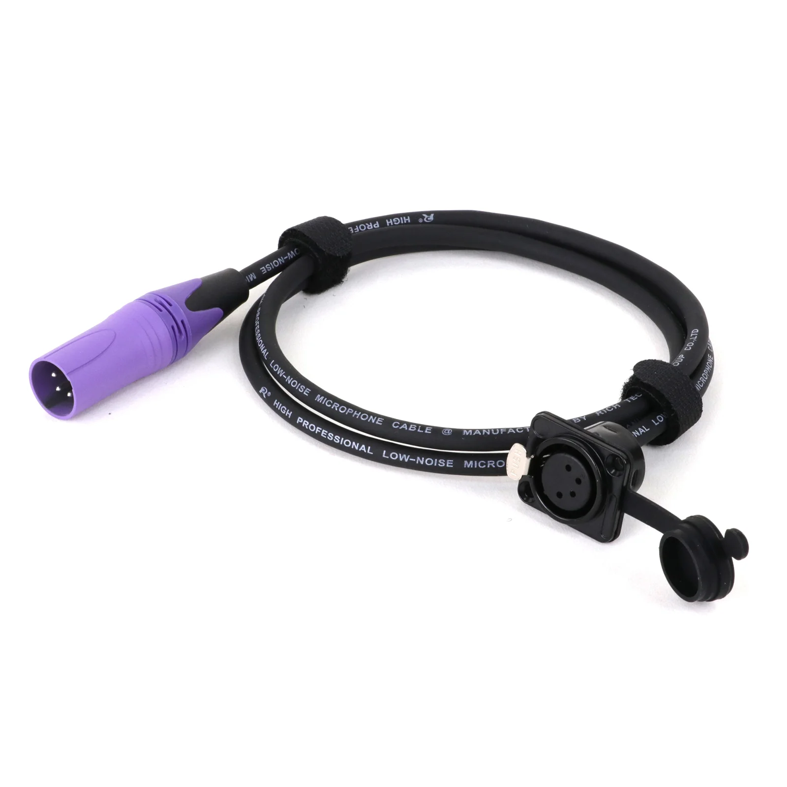 Панельное крепление D-типа 4Pin XLR мама к XLR папа разъем проходной красочный кабель, 4Pin XLR Pass Thru конвертер для микрофона