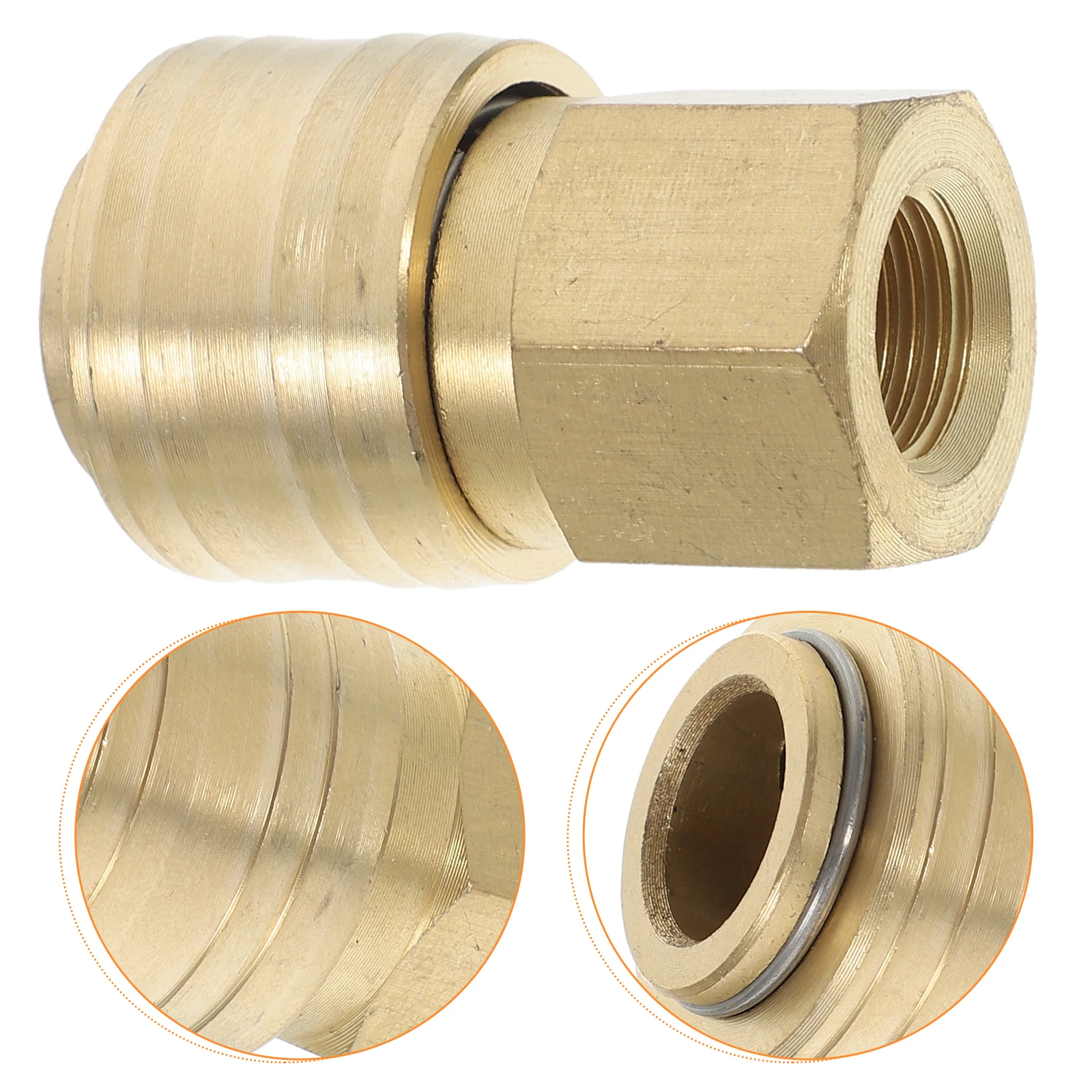 

2pcs Brass Air Compressor Hose Fittings Quick Connectors Coupler Adapter Kit Leak Proof German Style 1/4 BSP Thread