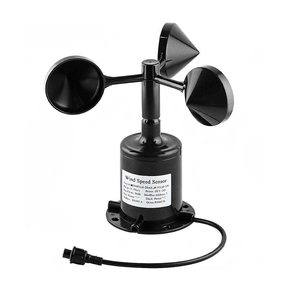 30 mt/s polycarbon wind geschwindigkeit richtung sensor wetters tation im freien 3 tasse anemometer sensor ausgang rs485 4-20ma 0-5v 0-10v – Detail 9