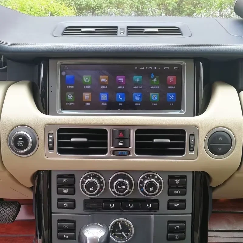 10.25 "Android 14วิทยุติดรถยนต์ AC สำหรับ Range Rover Vogue V8 L322 2002-2012 CarPlay เครื่องเล่นมัลติมีเดียหน้าจอ