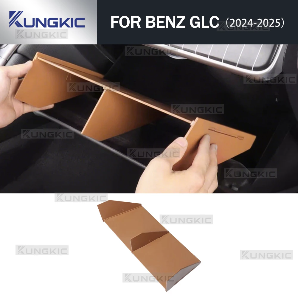Passenger Toolbox Storage Partition For Mercedes Benz GLC Class X254 W254 GLC260 GLC300 2023 2024 2025 Car Interior Accessories