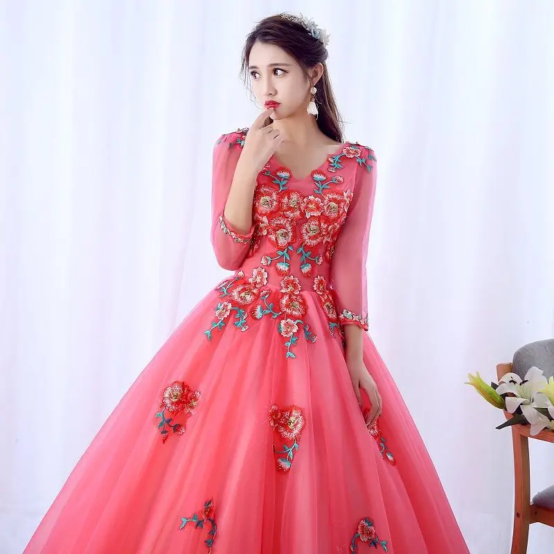 

Fashion Ball Gown Women Quinceanera Dresses Appliques Tulle Prom Birthday Party Gowns Formal Vestido De Noche robes de soirée