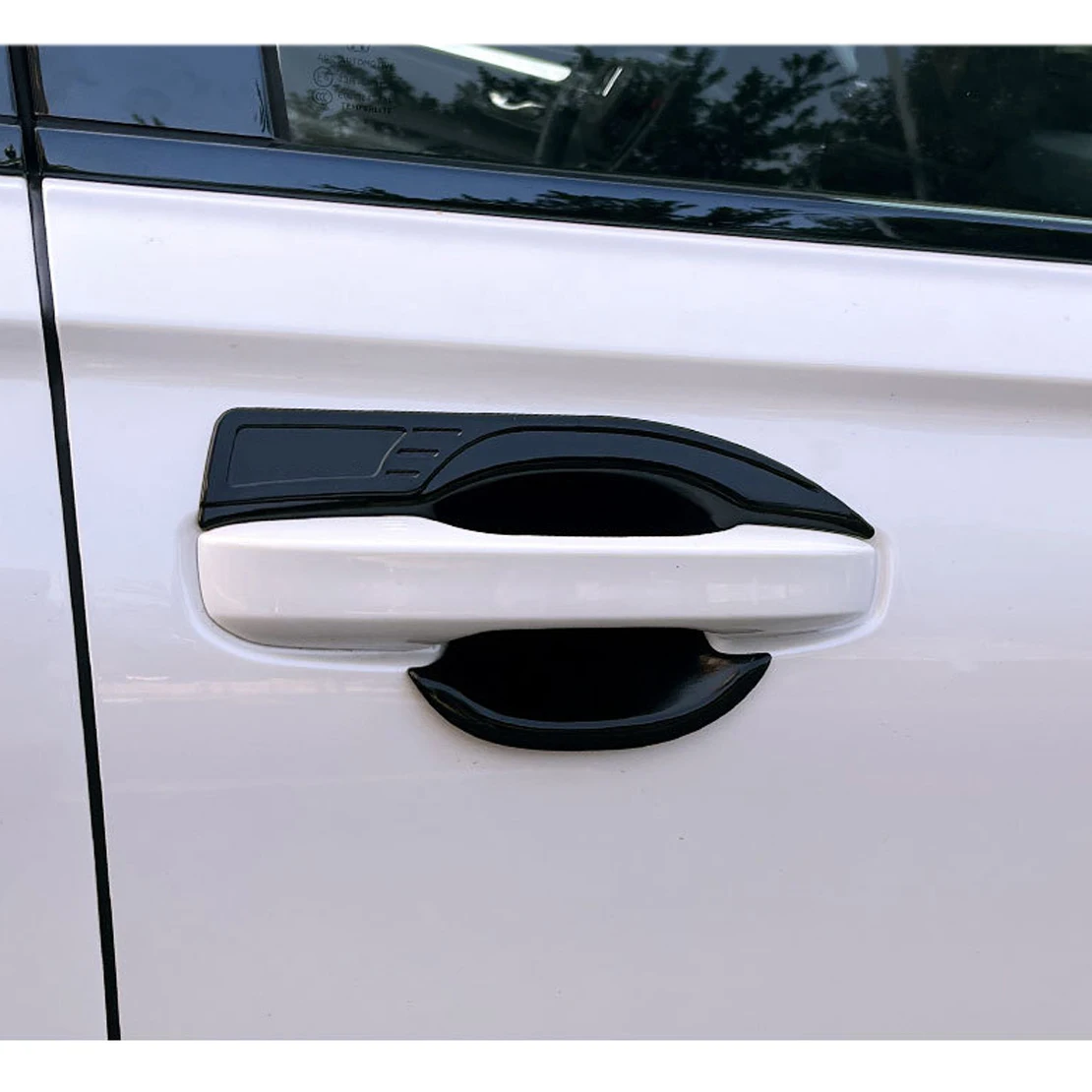 Manija de puerta negra brillante, cubierta de cuenco, embellecedor ABS, apto para Honda CRV CR-V 2023-2024, 1 Juego