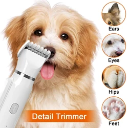 4-In-1 Cat Pet Grooming And Care Set 4Different Blades Pet Electric Hair Shaver Low Noise Pets Clippers Dog And Cats Hair Trimme