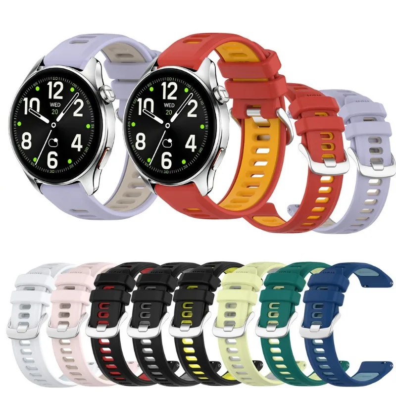 Силиконовый ремешок для умных часов Haylou LS02 Solar, LS05 RT, LS05S, LS09B, RS4, LS12, RT2, LS10, спортивный браслет