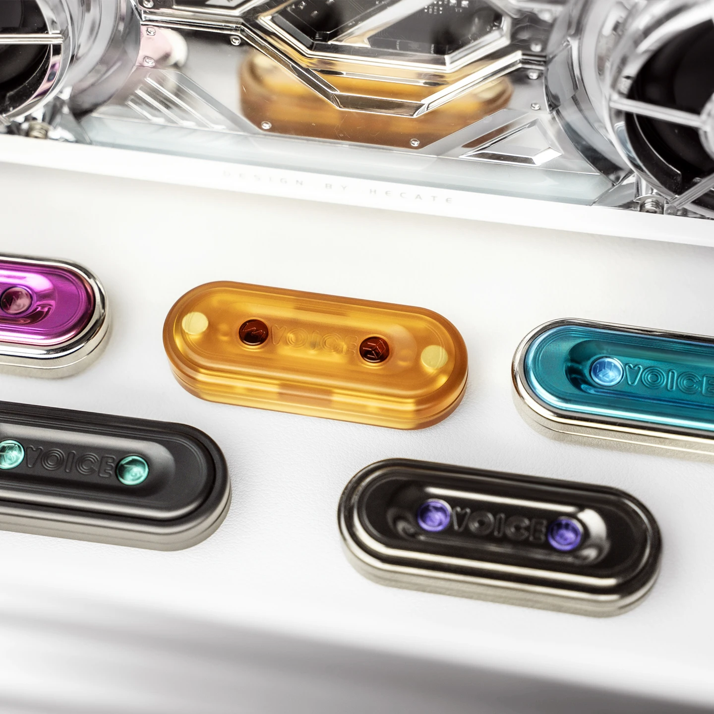 WMEDC VOICE poche mécanique métal Dense Segment pressage bout des doigts carte coulissante jouet de décompression de bureau