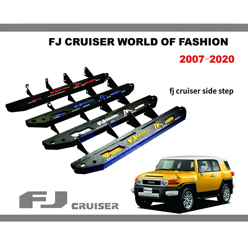 

Modified Lightweight Off-Road Pedals For Toyota FJ Cruiser Side Steps Nerf Bars & Running Boards FJ Cruiser Sidestep Side Pedals