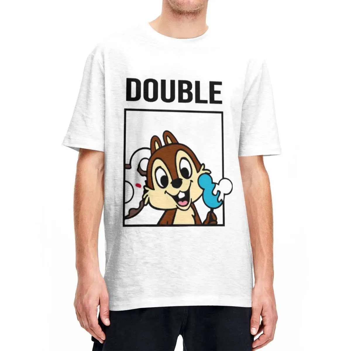 Chip And Dale Rescue Rangers T-Shirt Adult Chipmunks Retro Cotton T Shirts Summer Crew Neck Hippie Tee Shirt Oversize Clothes