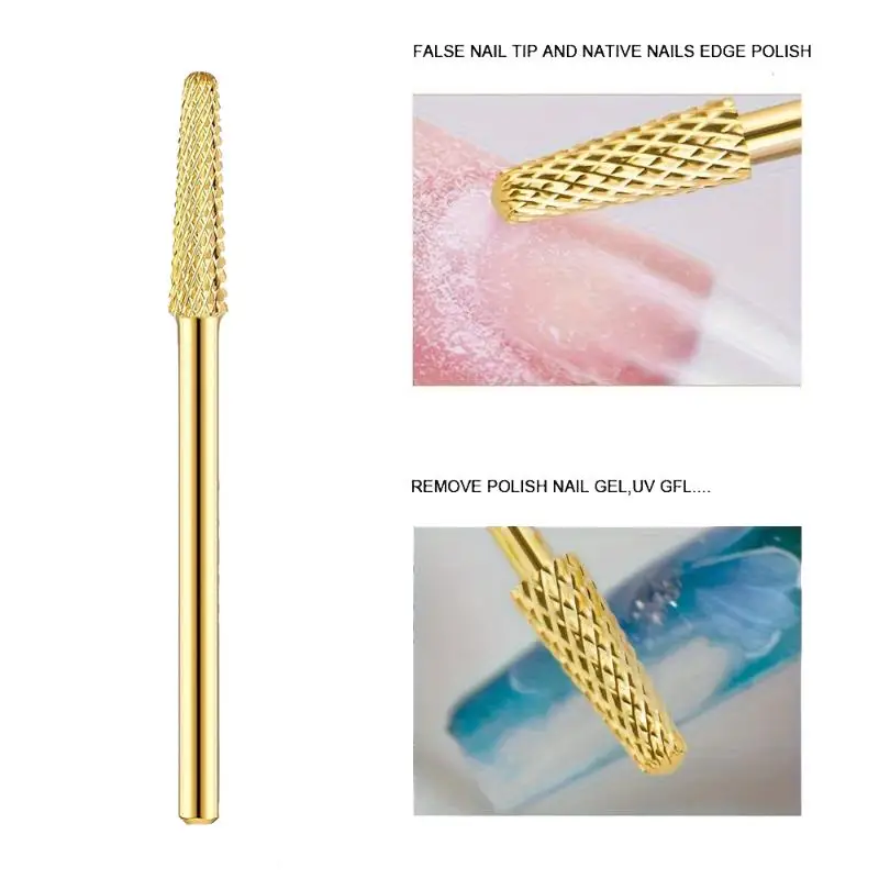 Tungsten Steel Nail Drill Bits Professional Grade High Efficiency for Cuticle Trimming Gel Polish Removal Salon Use