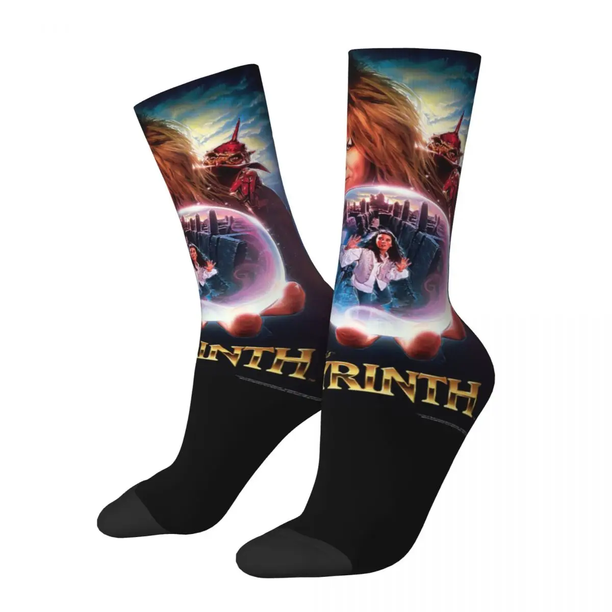 Socks Movie Labyrinth Film Merchandise for Female Flexible Socks All Season Small Gifts