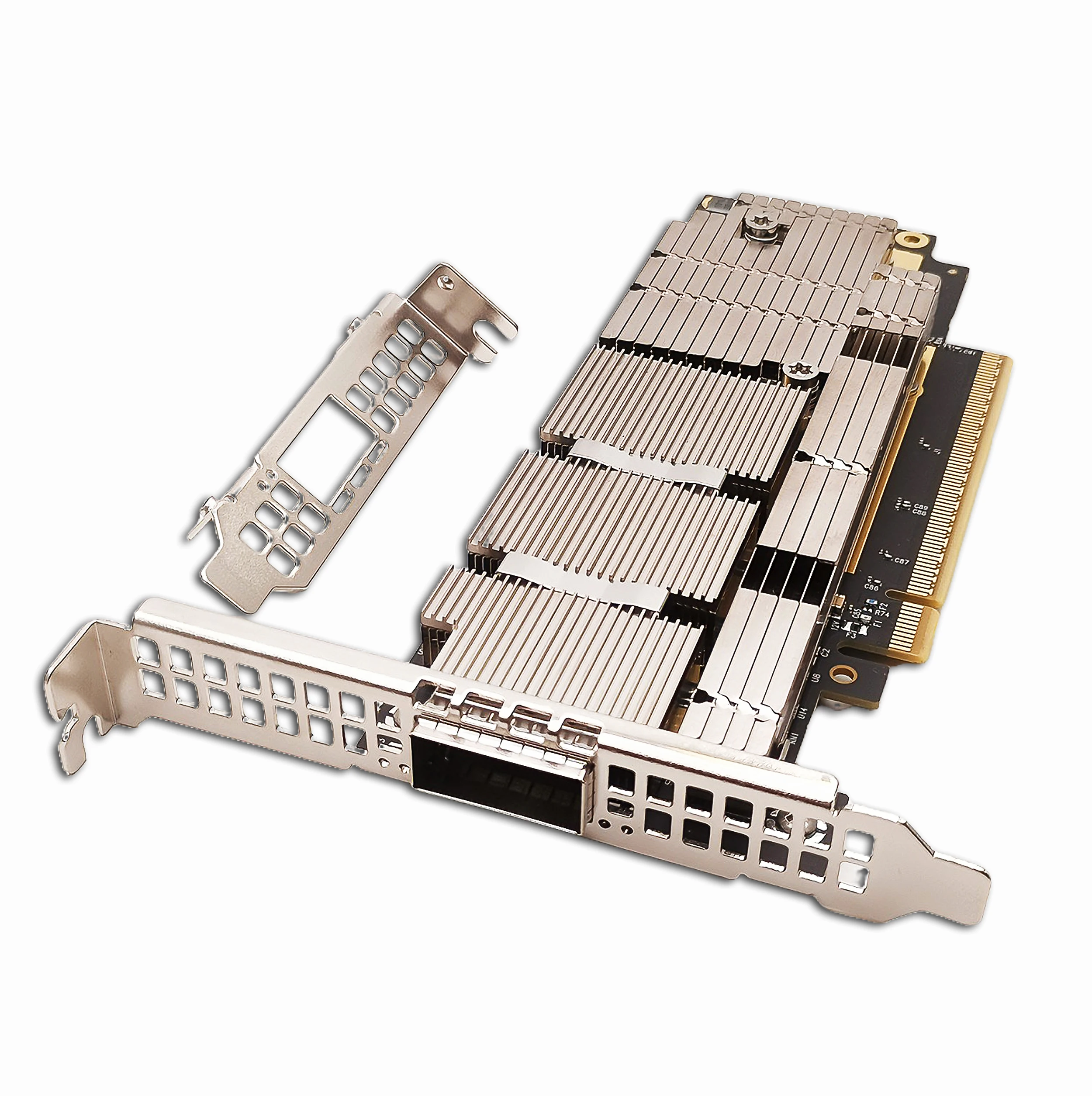 200GbE Ethernet carte réseau MCX75310AAS-HEAT NVIDIA ConnectX-7 HHHL NDR200 intelAdapter 200gbps Alfred 1 * Owrechargeable Port Pcie 5.0x16