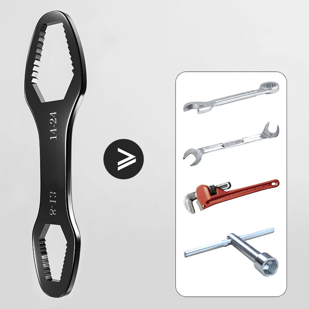 8-24mm Torx-Wrench Adjustable Self-tightening Multifunction Glasses Wrench Board Double-Head Torx-Spanner Hand Tools For Factory