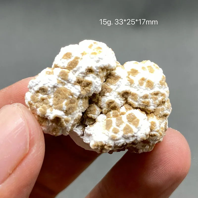 100% Natural rare popcorn Creedite  gypsum Pendant raw stone crystal mineral specimen
