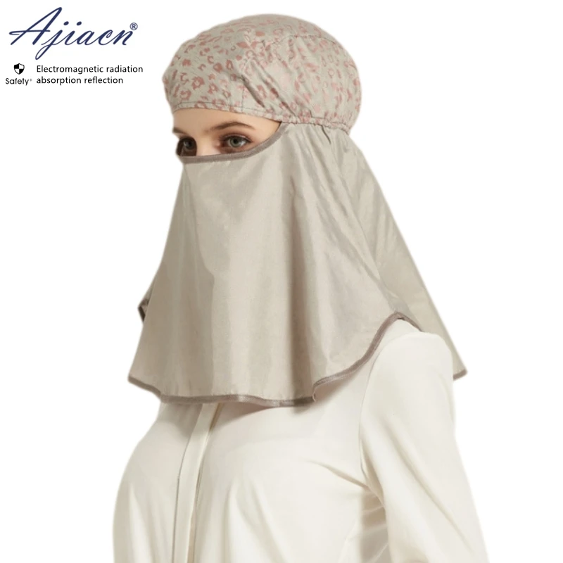 Electromagnetic radiation protective silver fiber knitted fabric head cover Mobile phone, computer, WIFI EMF shielding head hood
