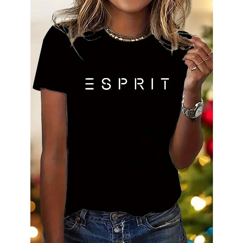 Bold Letter Pattern Pure Cotton Cartoon Printed T-shirt Summer New Trend Men's and Women's Clothing New Fashion Casual T-shirt