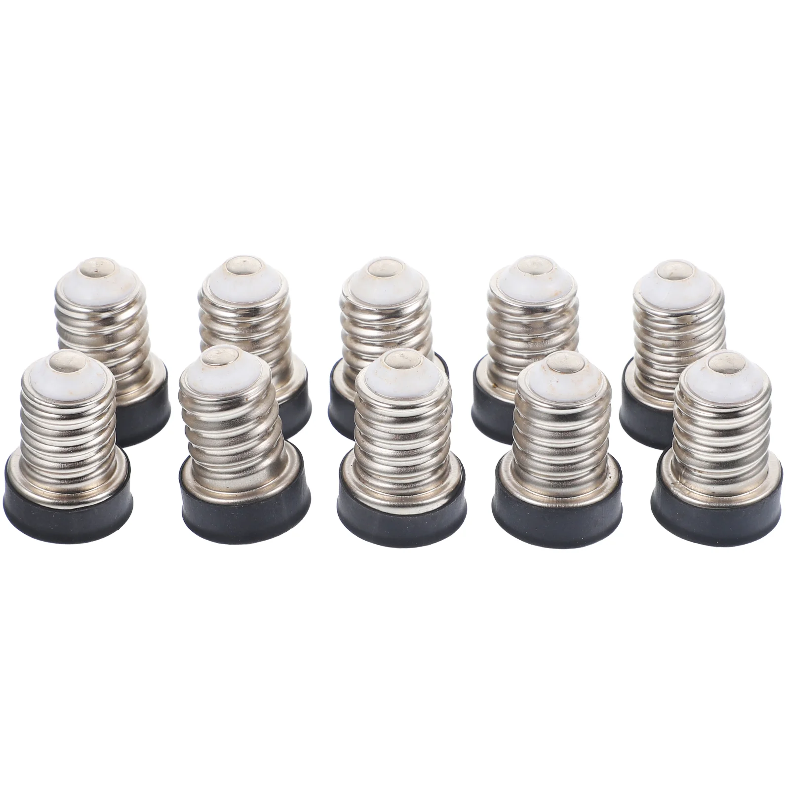 10 Pcs Light Socket Outlet Lampholder Adapter Bulb Screw Converter for Lights E14 to E12