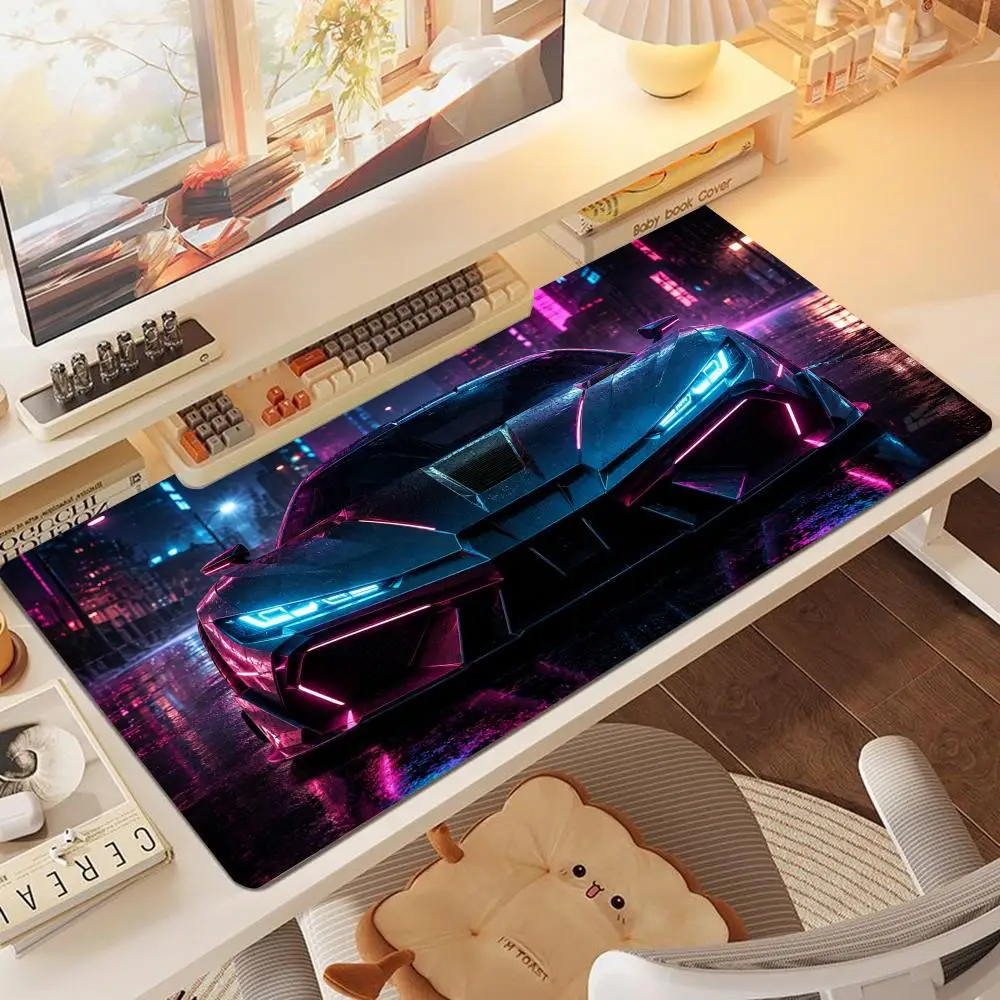 Cool Sports Racing Vehicle Art Mousepad Table Mat Large Size For Bedroom   Office Desktop Laptop Keyboard pad