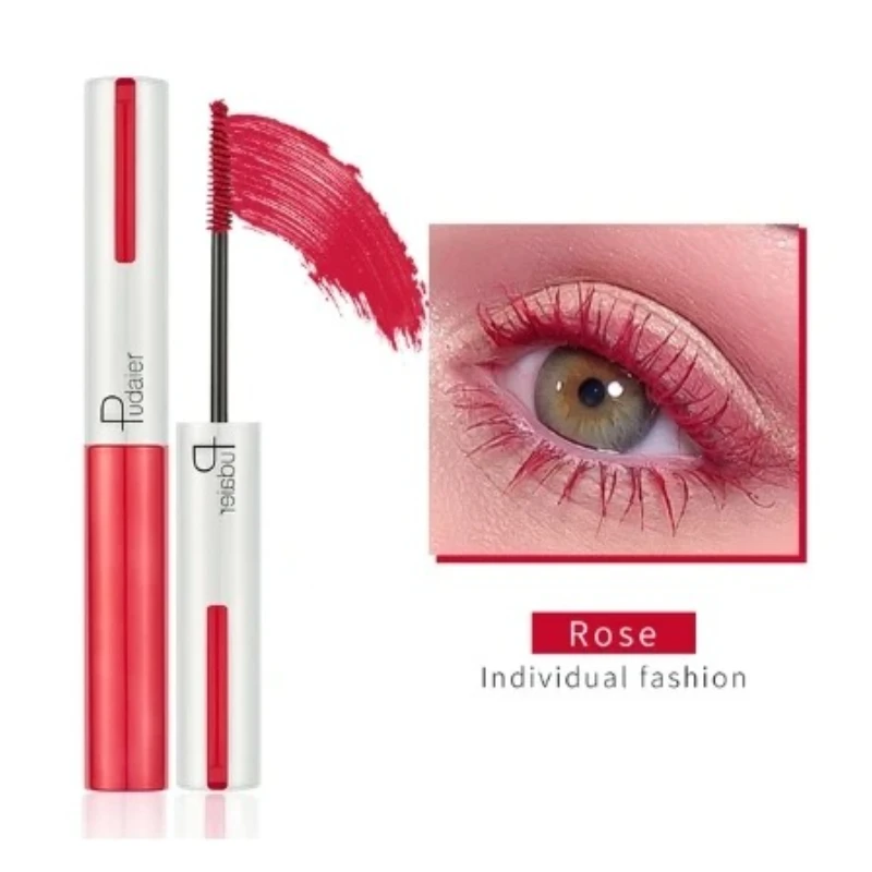 Pudaier Ciglia Bianche Mascara Trucco 4D Setoso Naturale Mascara Ciglia Lunghe Estensione Impermeabile Spessa Durata Curling Mascara Rimel