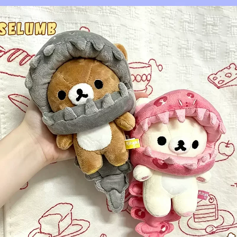 Only Clothes 10cm Cotton Doll Accessories Dinosaur Skeleton Bear Plush Doll Hood Cute Doll Outfit With Pendant For Doll Dress‑Up