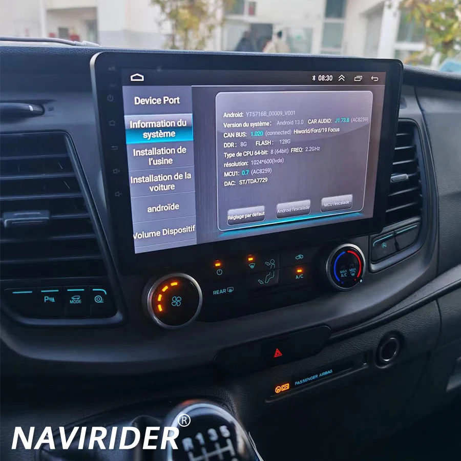Android 14 Car Multimedia Video Player For Ford Transit Custom Bj.2018 2021 GPS Radio Autoradio CARPLAY SCREEN128GB 4G 10.1Inch