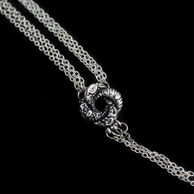 فيلم 007 الجزائر Loveknot قلادة Vesper Lynd كازينو رويال بوند فتاة الحب عقدة قلادة خمر الفضة مطلي النساء مجوهرات