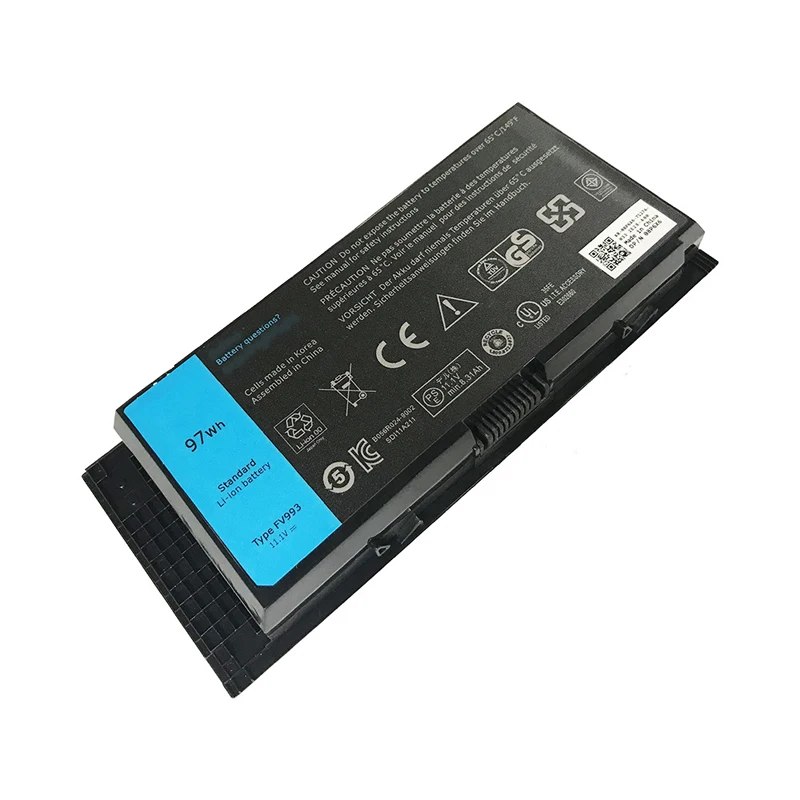 FV993 Laptop Battery for Dell Precision M4600 M4700 M4800 M6600 M6700 M6800 FJJ4W T3NT1 PG6RC R7PND N71FM OTN1K5 11.1V 97Wh